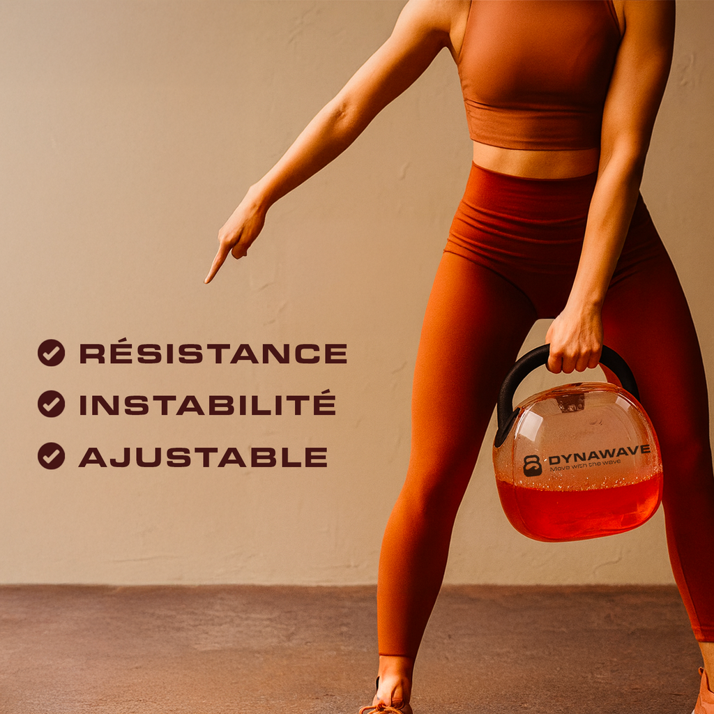 Kettlebell Aquadynamique - Ajustable & Instable